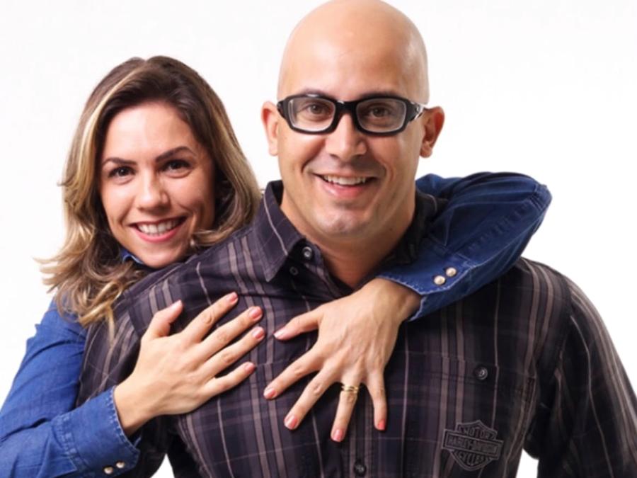 Marcelo Bigardi e a esposa Viviane